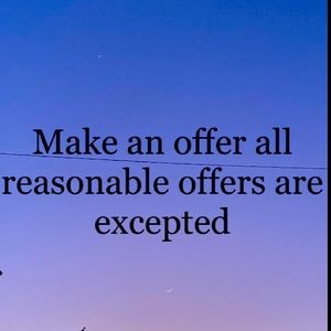ALL REASONABLE OFFERS ARE ACCEPTED !!! Please make an offer